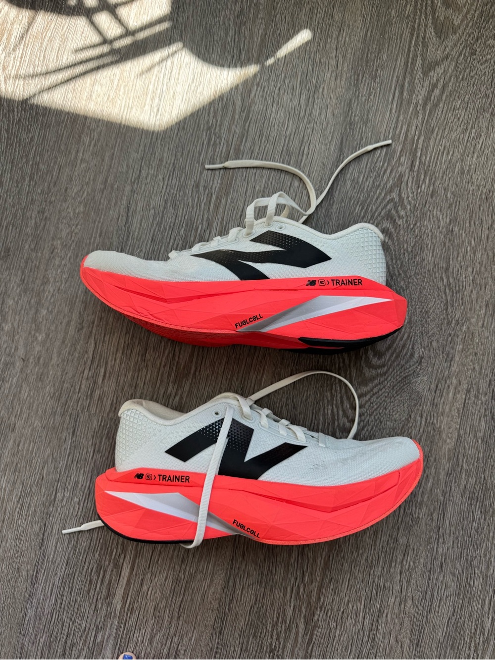 New Balance Athletic Trainers - White & Coral